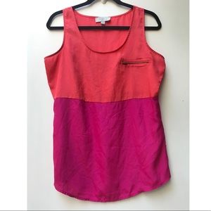 Color Block Olive & Oak Tank Top